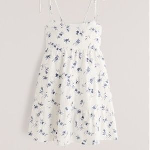 Tiered Strap Mini Dress | Abercrombie and Fitch
